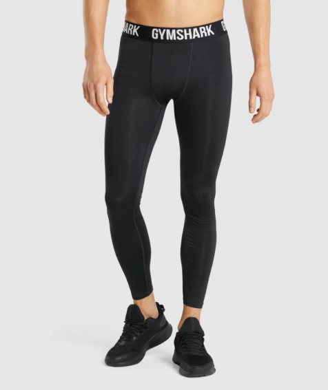 Legginsy Gymshark Element Baselayer Męskie Czarne | PL 043VPT